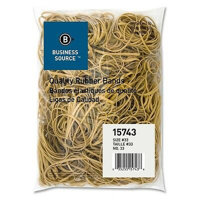 Rubber Bands Size 33, 3 1/2 X 1/8 X 1/32 Inches, Business Source 15743, 1 Pound